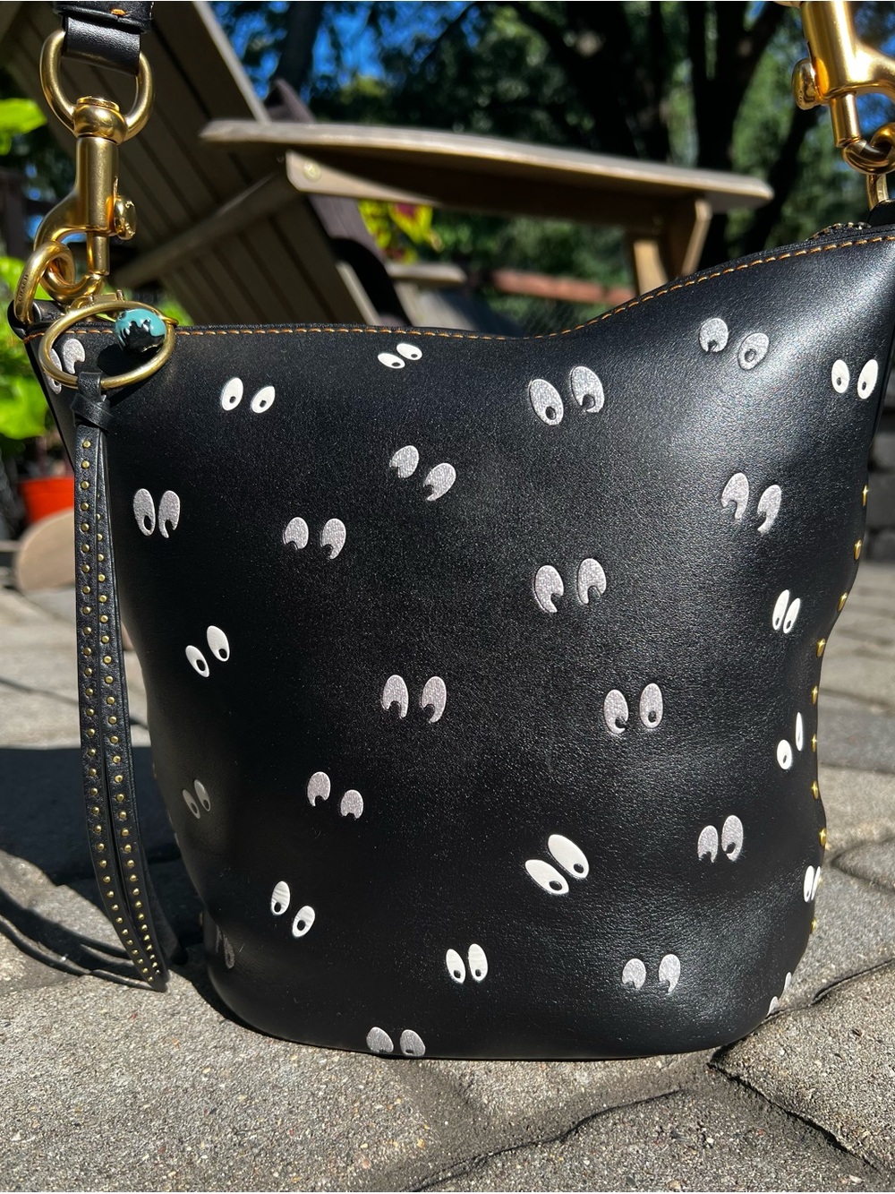 RARE Disney x Coach Dark Fairytale Spooky Eyes Duffle 20 Limited Edition - Picture 2 of 16